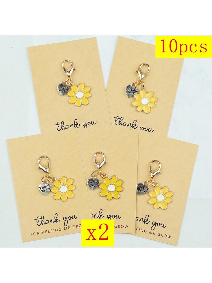 Enamel Daisy Keychains With Th - Parent Of Plant review and price