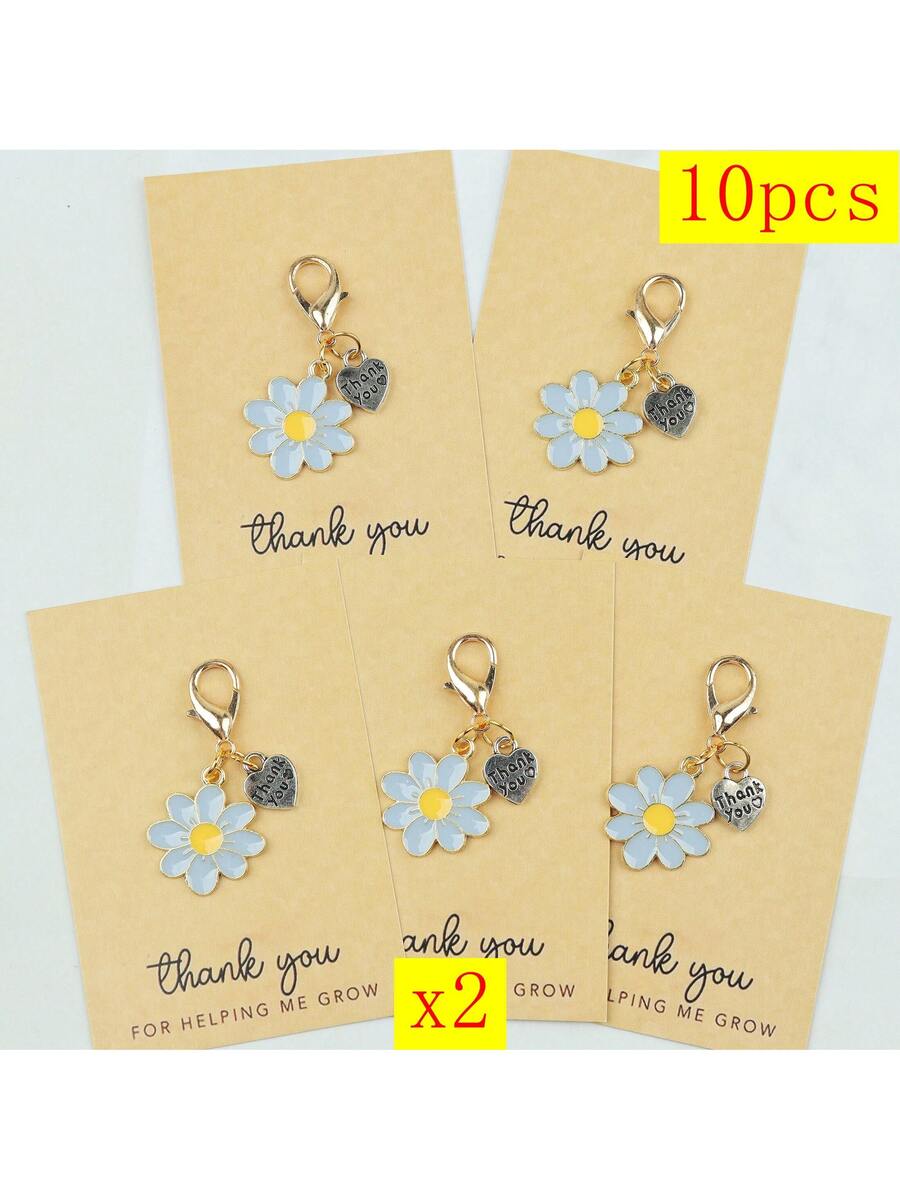 Enamel Daisy Keychains With Th - Parent Of Plant review and price