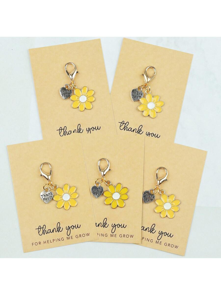 Enamel Daisy Keychains With Th - Parent Of Plant review and price
