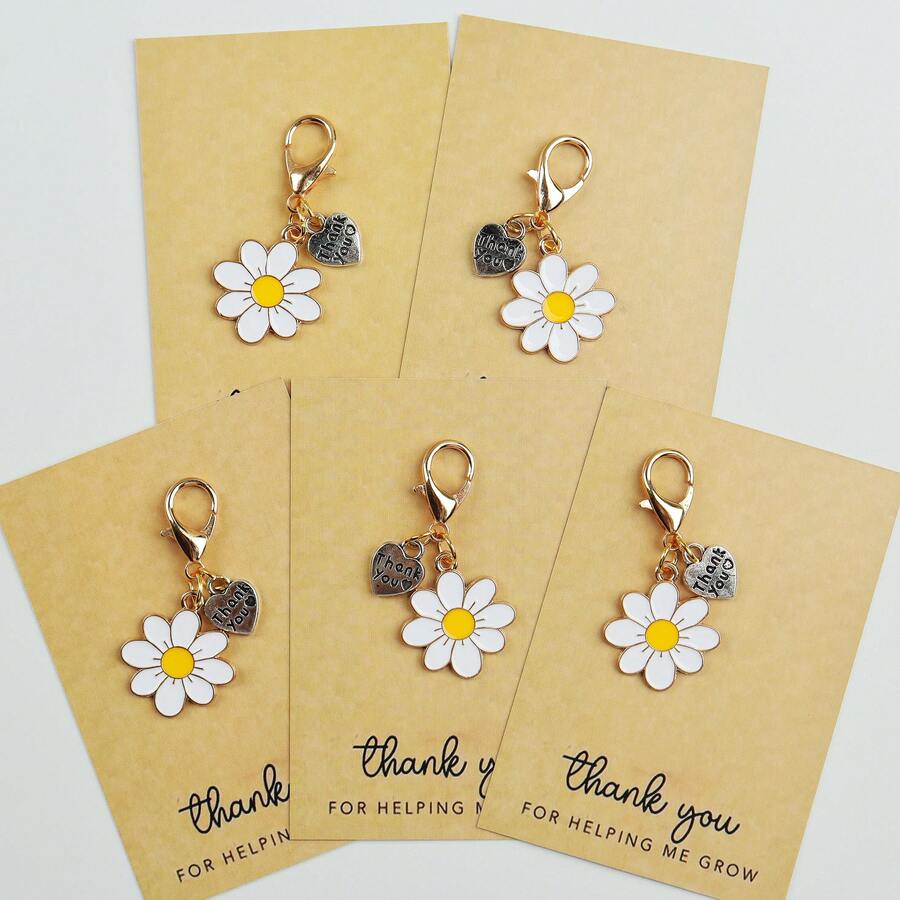 Enamel Daisy Keychains With Th - Parent Of Plant review and price