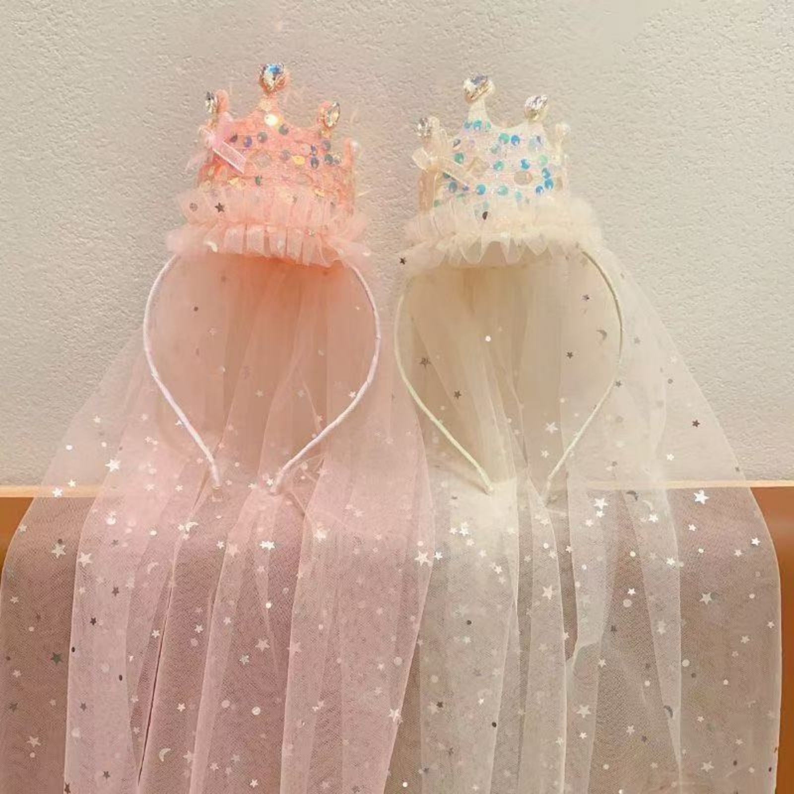 1PC Princess Crown Veil Headba - Philodendron Pink Princess review and price